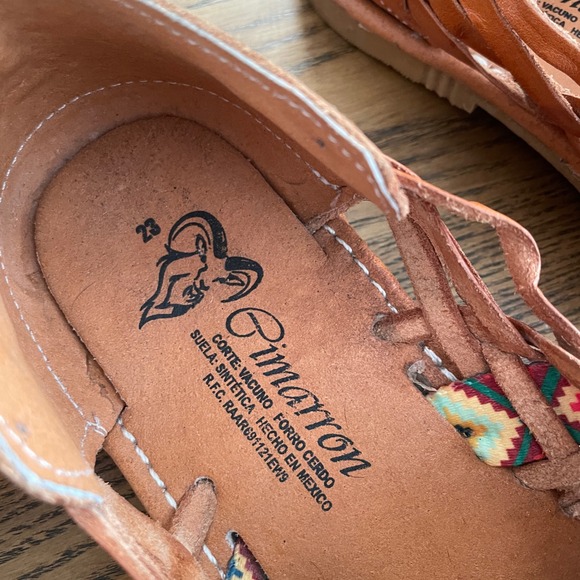 Huarache Sandals Womens Leather Woven Slip On Shoes Mexican Style - Picture 3 of 3